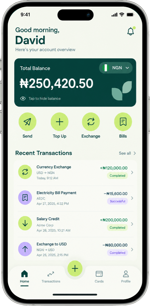 OuiPay Mobile App Interface Mockup